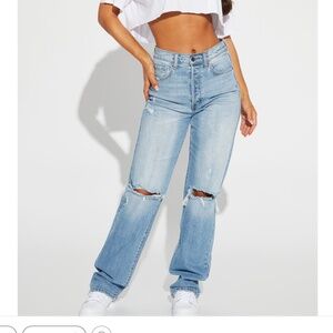 Fashionnova tall distressed jeans